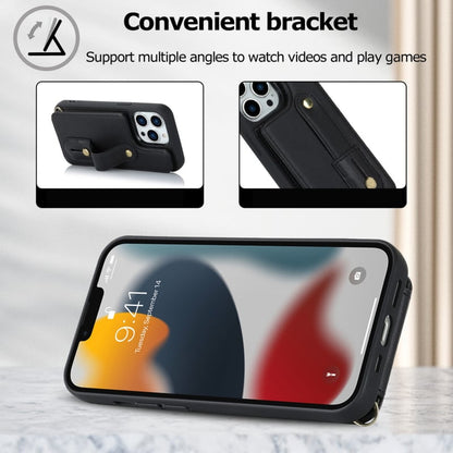 Telefoonhoesje met pasjeshouder en draagkoord voor iPhone 16 Pro