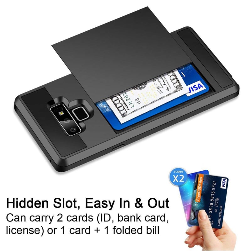 Slide Armor Telefoonhoesje met Pashouder voor Samsung Galaxy Note 9