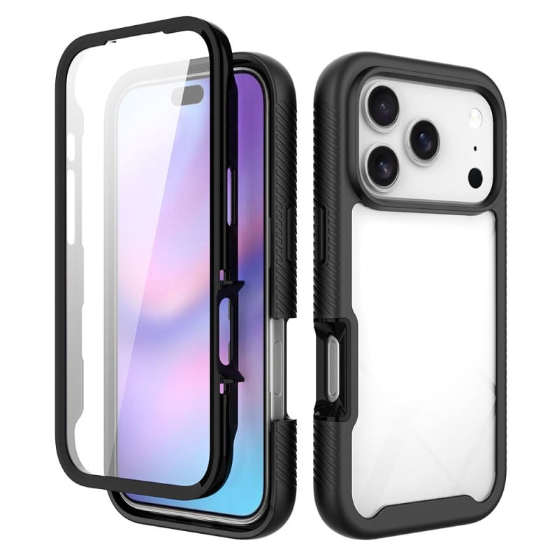 360° Full Protect Hoesje met Geïntegreerde Screenprotector Zwart