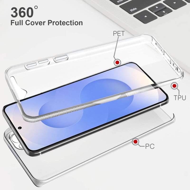 Transparant 360 graden telefoonhoesje voor Galaxy S25
