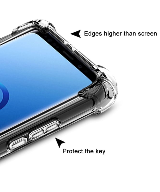 Transparant TPU hoesje voor Samsung Galaxy S9 Plus met hoekbescherming