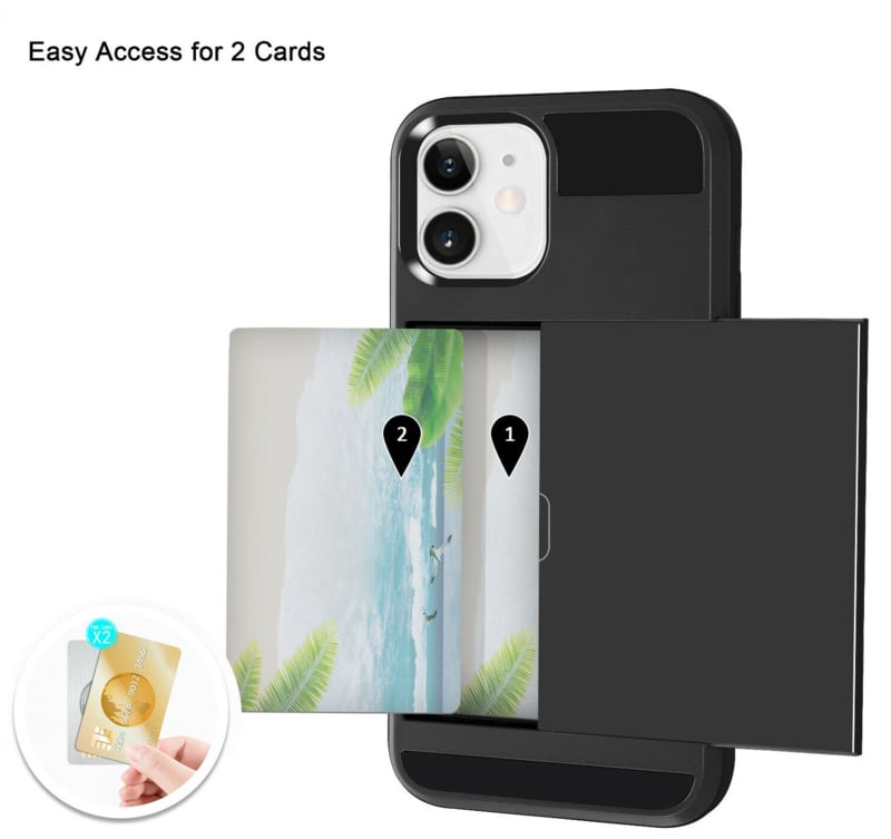 Slide Armor hoesje met pashouder voor iPhone 14