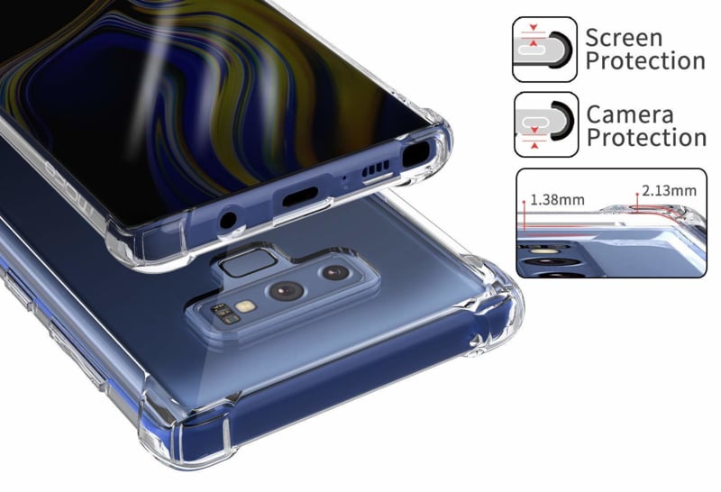 Transparant TPU telefoonhoesje met Air Cushion bumpers