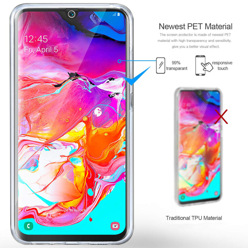 Transparant 360 graden telefoonhoesje voor Galaxy A70