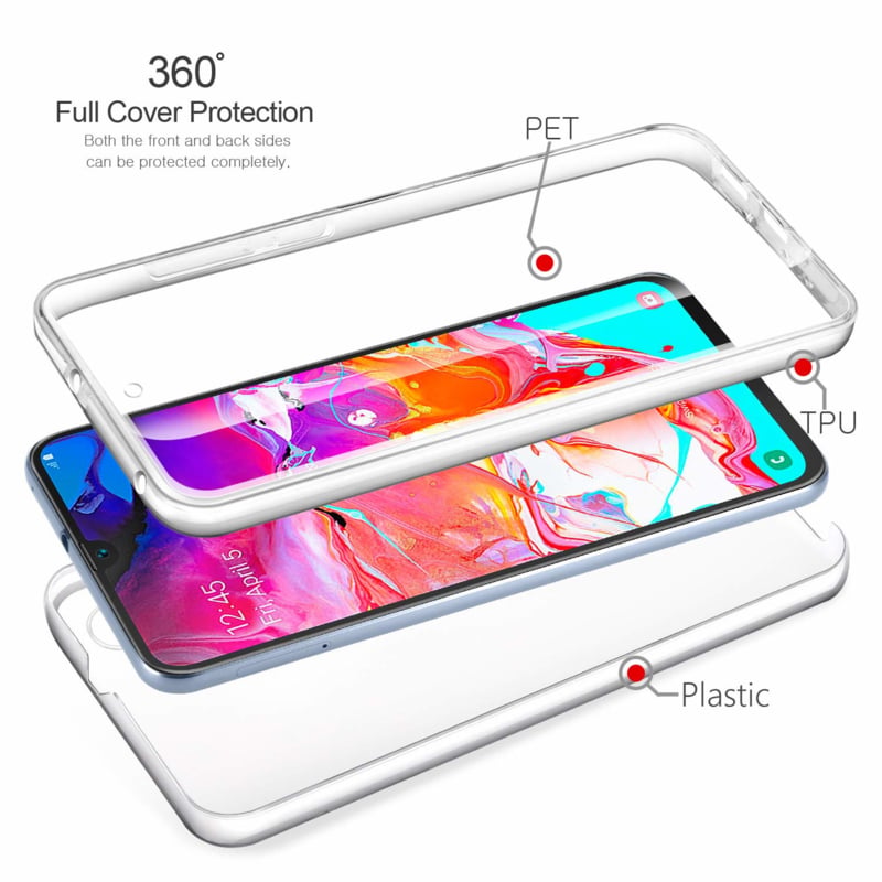 Transparant 360 graden telefoonhoesje voor Galaxy A70