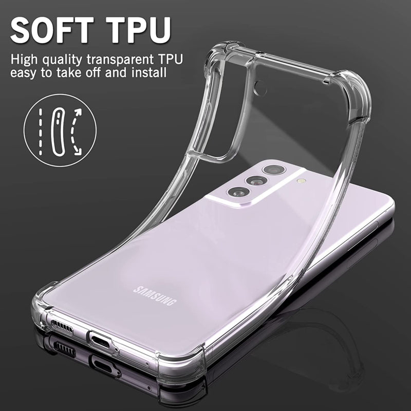 Transparant TPU telefoonhoesje met Air Cushion voor Galaxy S21 FE