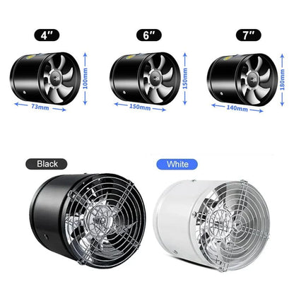 Stille afzuigventilator met energiezuinig design
