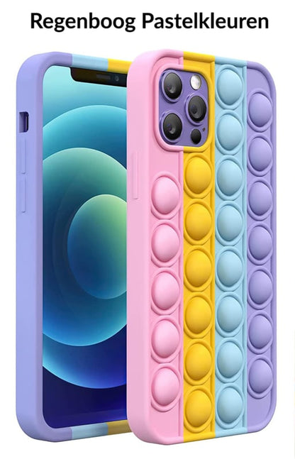 Siliconen pop it fidget toy hoesje voor iPhone 12 Mini