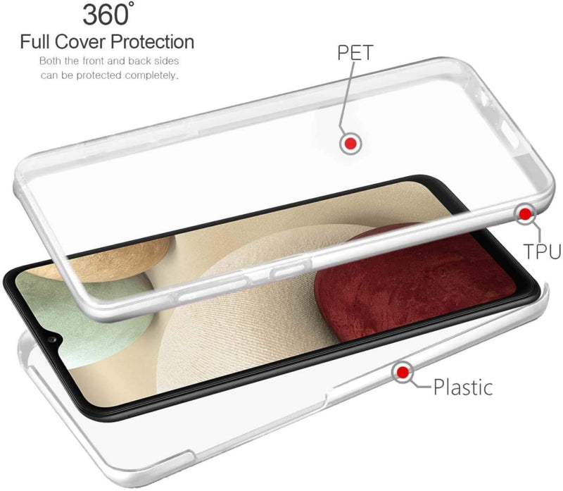Transparant 360 graden hoesje voor Samsung Galaxy A12