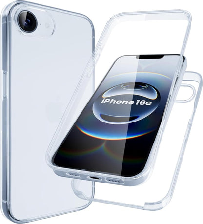Transparant 360 graden telefoonhoesje voor iPhone 16e en 17e