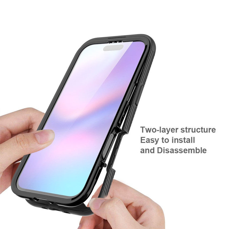 Schokbestendig telefoonhoesje met screenprotector voor iPhone Air