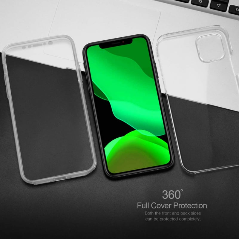 Transparant 360 graden telefoonhoesje voor iPhone 11 Pro Max