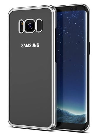 TPU backcover voor Samsung Galaxy S8 met gegalvaniseerde rand