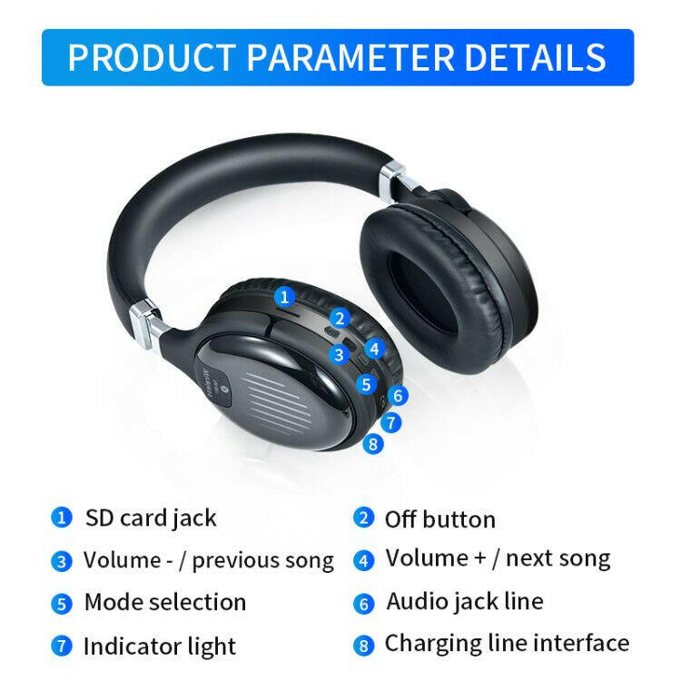 Draadloze bluetooth koptelefoon met lage latentie