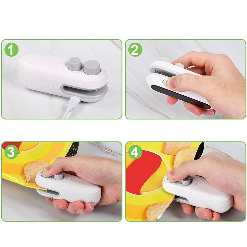 Draagbaar 2-in-1 Sealapparaat Met USB-oplaadfunctie