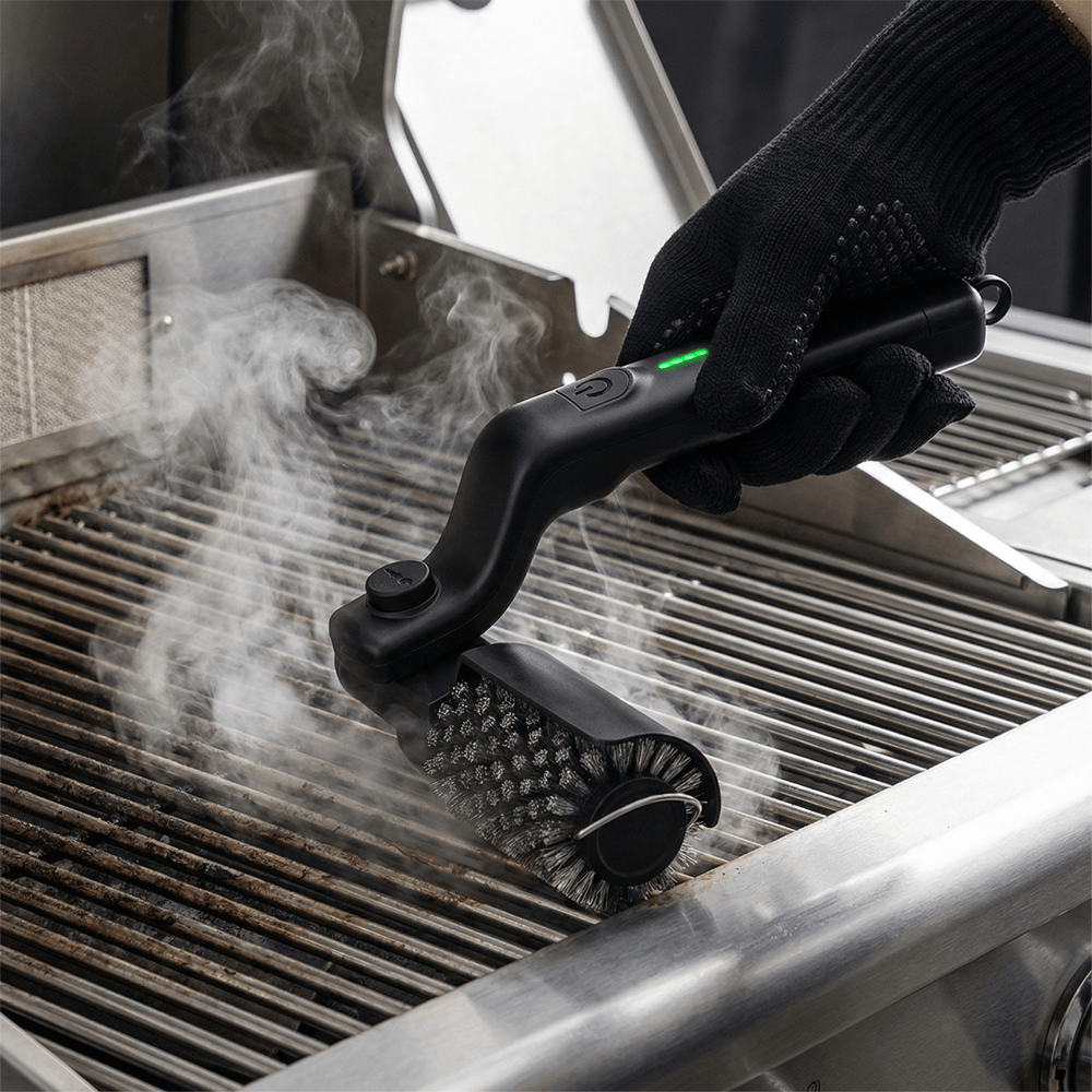 Elektrische grillborstel met 3 standen