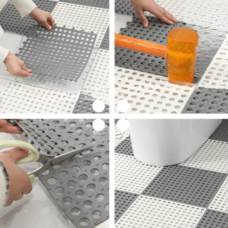 Antislip douchemat tegels met drainage
