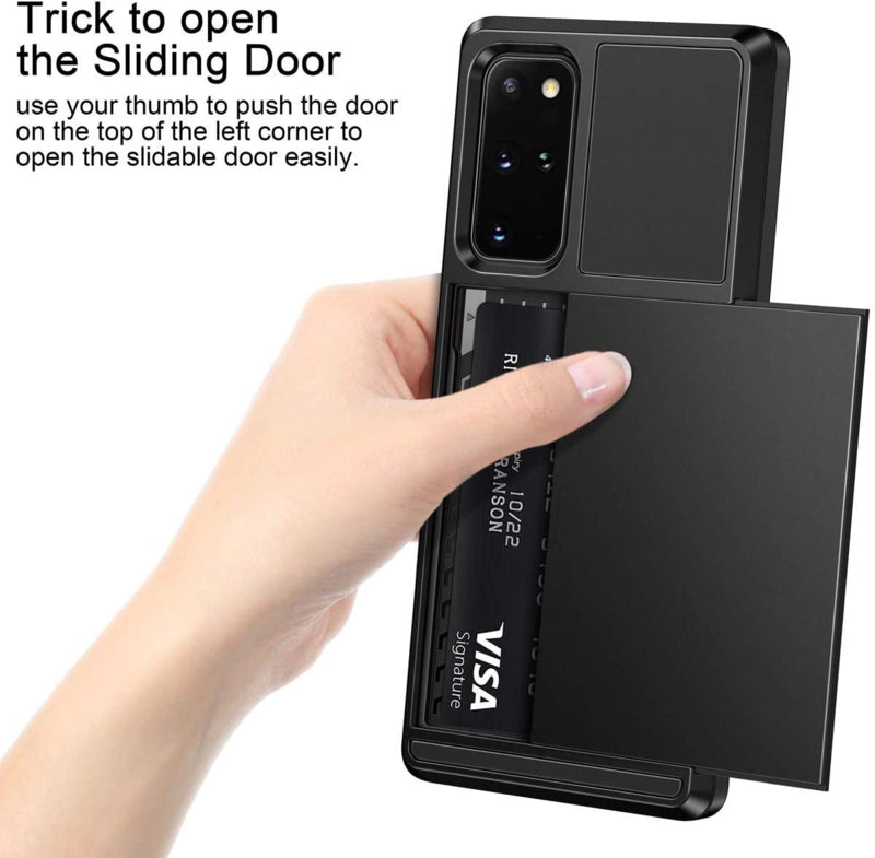 Slide Armor Hoesje met Pashouder voor Galaxy S20 Plus