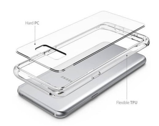 Transparant hybride bumperhoesje voor Samsung Galaxy S8