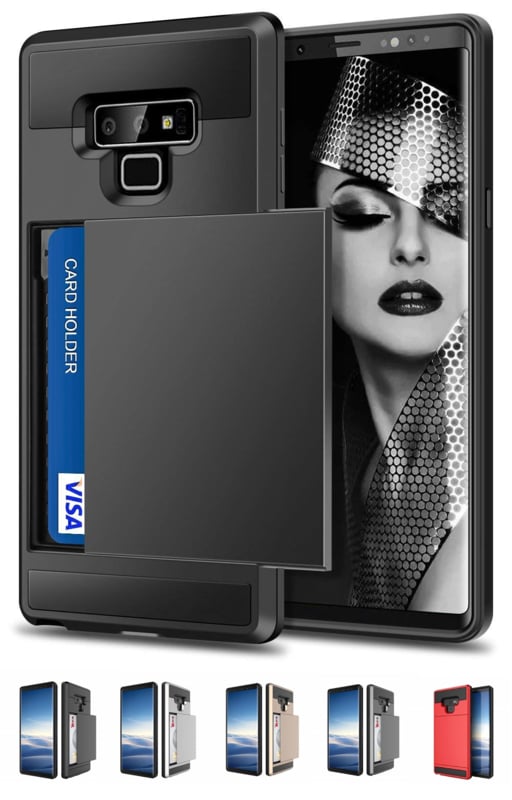 Slide Armor Telefoonhoesje met Pashouder voor Samsung Galaxy Note 9