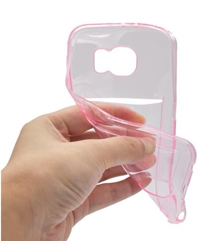 TPU telefoonhoesje voor Galaxy S6 Edge met pasjesvak