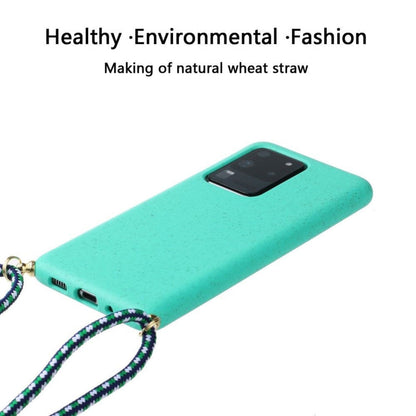 Crossbody TPU Telefoonhoesje met Verstelbaar Koord Mint