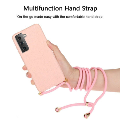 Galaxy S21 Plus TPU Hoesje met Koord Roze