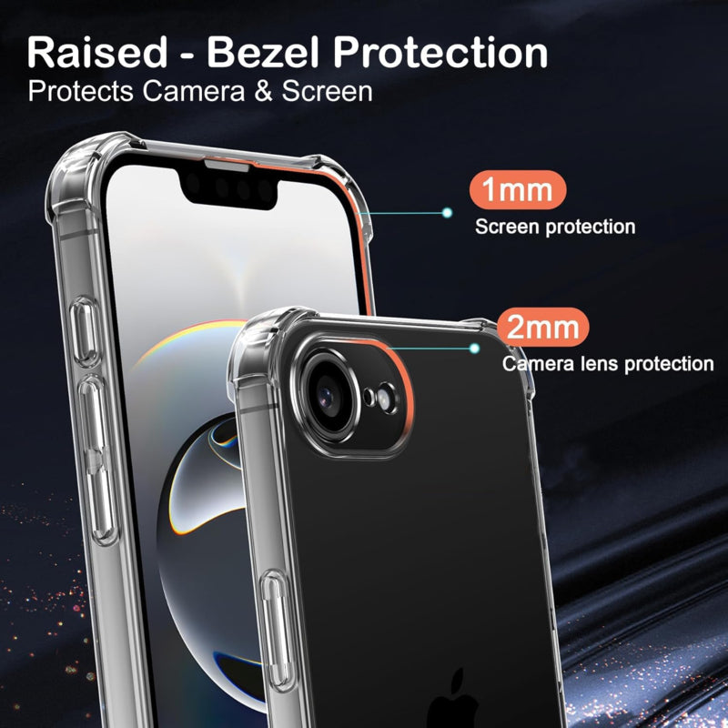 Transparant TPU telefoonhoesje met Air Cushion voor iPhone 16e / 17e