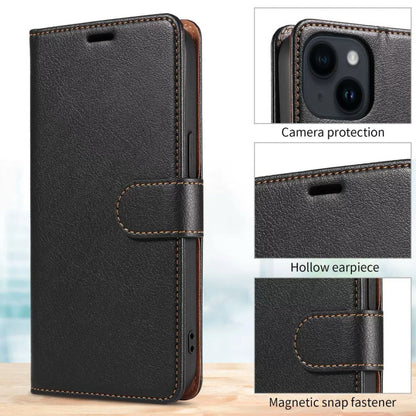 Luxe Leren Bookcase Telefoonhoesje voor iPhone 16e en 17e