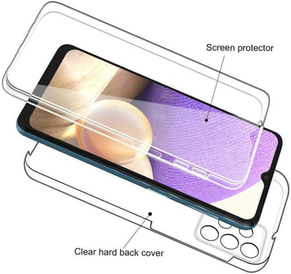 Transparant 360 graden telefoonhoesje voor Galaxy A32 5G
