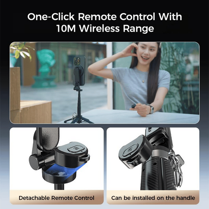 Multifunctionele magnetische selfiestick met draadloze afstandsbediening