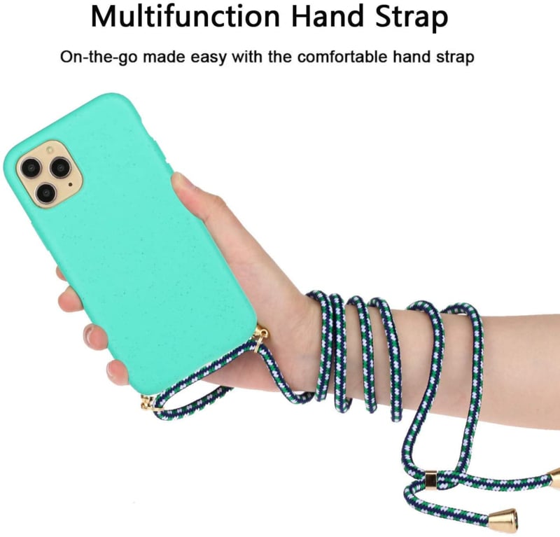 Crossbody TPU Hoesje met Verstelbaar Koord Mintgroen