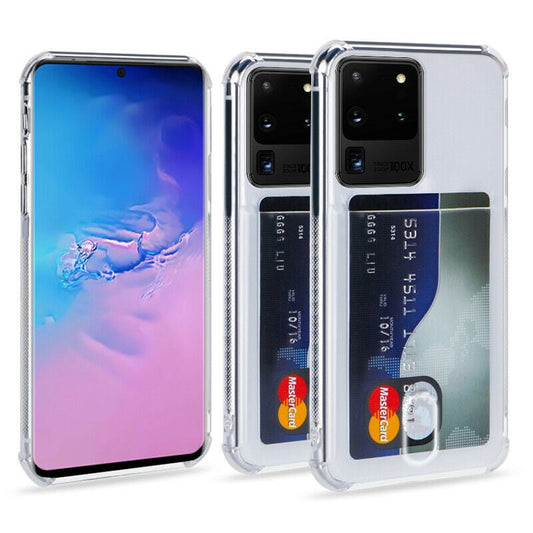 Transparant TPU telefoonhoesje met pasjesvakje voor Samsung Galaxy Note 20