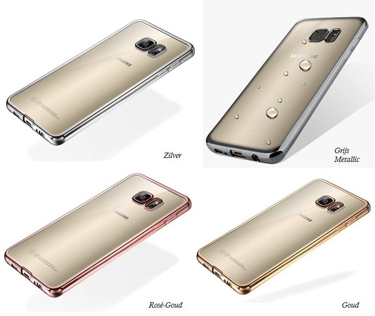 TPU telefoonhoesje voor Galaxy S6 met gegalvaniseerde randen