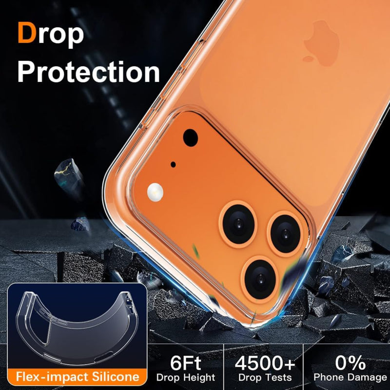 Transparant TPU telefoonhoesje voor iPhone 17 Pro Max