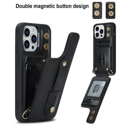 Telefoonhoesje met pasjeshouder en draagkoord voor iPhone 16 Pro