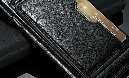 Leren backcover telefoonhoesje met pasjesvakje voor Samsung Galaxy S7 Edge