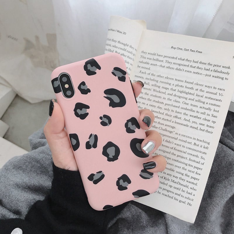 Flexibel TPU hoesje met luipaardprint voor iPhone 7 Plus / 8 Plus