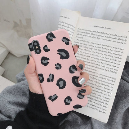 Flexibel TPU hoesje met luipaardprint voor iPhone 7 Plus / 8 Plus