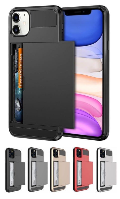 Slide Armor hoesje met pashouder voor iPhone 11