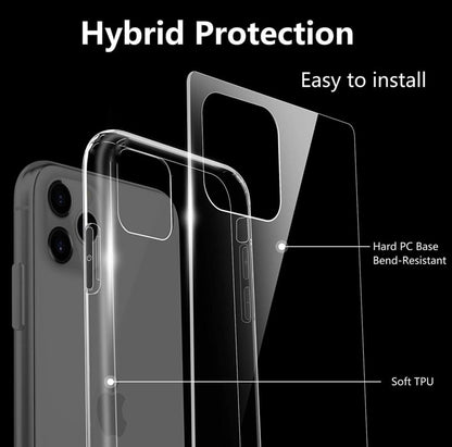 Transparant hybride telefoonhoesje met bumper voor iPhone 11 Pro