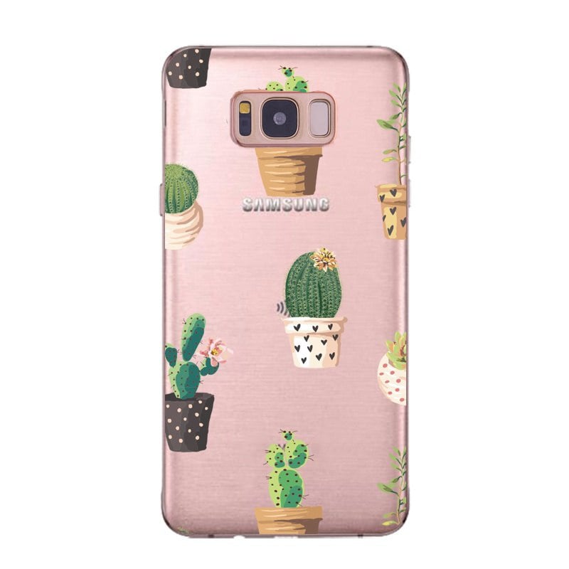 Flexibel TPU Telefoonhoesje met Cactus Print voor Samsung Galaxy S8