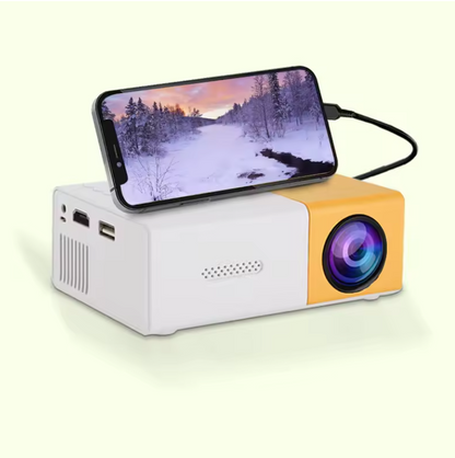 Draagbare mini beamer met HD-weergave en ingebouwde speaker