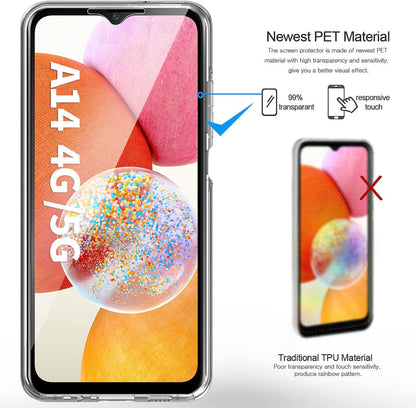 Transparant 360 Graden Telefoonhoesje voor Samsung Galaxy A14