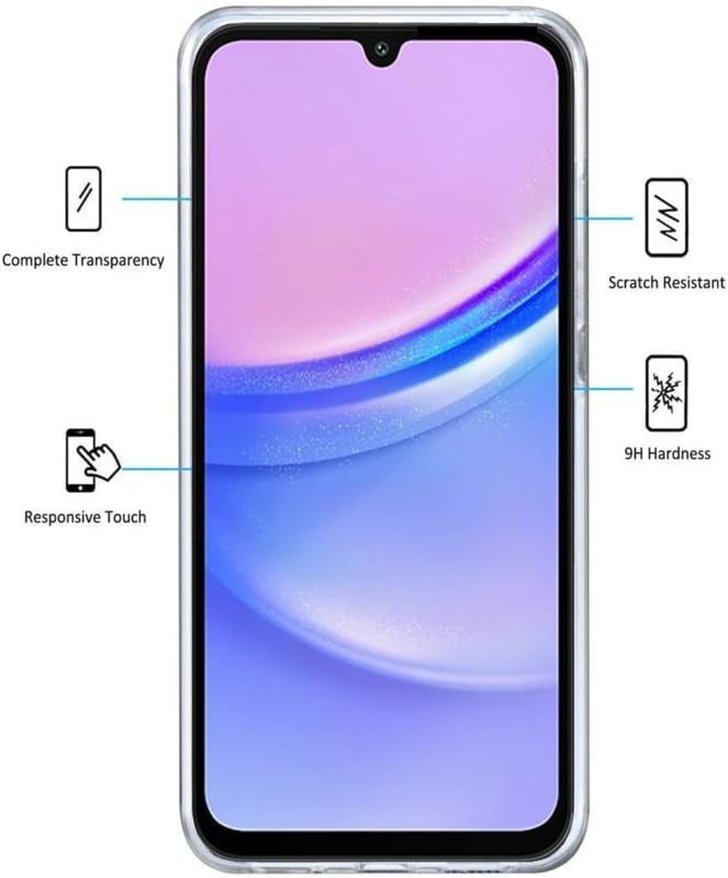 Transparant 360 graden hoesje voor Samsung Galaxy A15