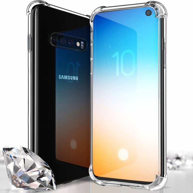 Transparant TPU Hoesje met Air Cushion voor Galaxy S10