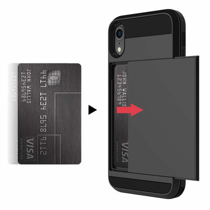 Slide Armor telefoonhoesje voor iPhone Xr met pashouder
