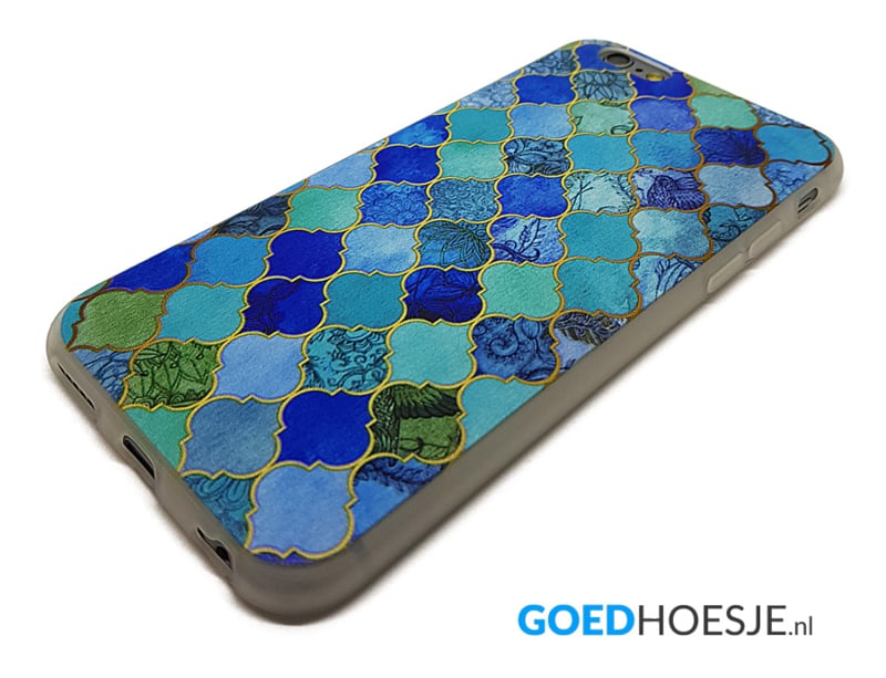 Flexibel TPU telefoonhoesje met marmer design voor iPhone 6 Plus