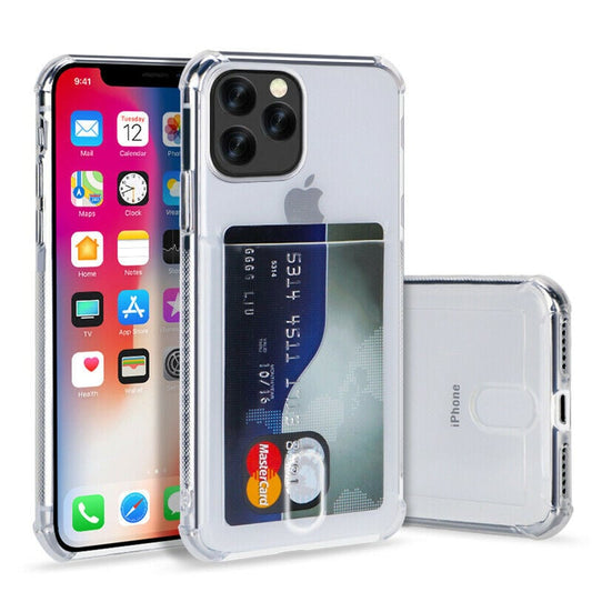 Transparant TPU Telefoonhoesje Met Pasjeshouder voor iPhone 11