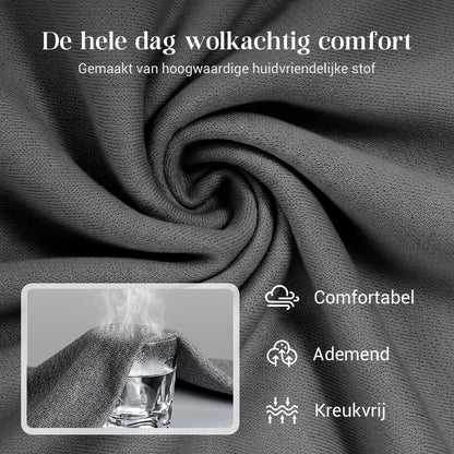 Casual dames set met top en broek met trekkoord